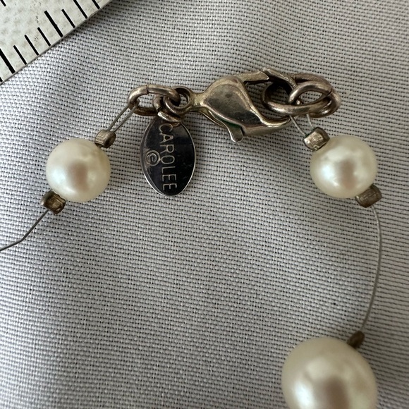 Two pearl bead station style necklaces - Picture 5 of 8